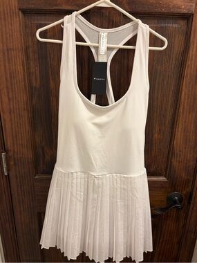 Fabletics White Racerback Athletic Dress